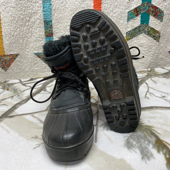 Sorel Ankle Height Insulated Snow Boots Winter Woman's Size 6 - Picture 8 of 8